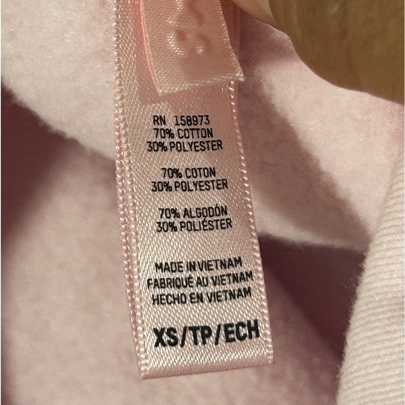 Skims Classic Fleece pink hoodie sweatshirt in cherry blossom - Picture 7 of 7